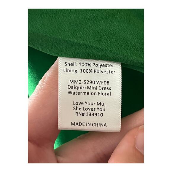 Show Me Your Mumu dress Daiquiri minidress green pink size Medium M - Picture 7 of 9